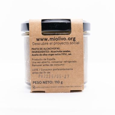 Paté de alcachofa asada en AOVE 110 g | Producto solidario
